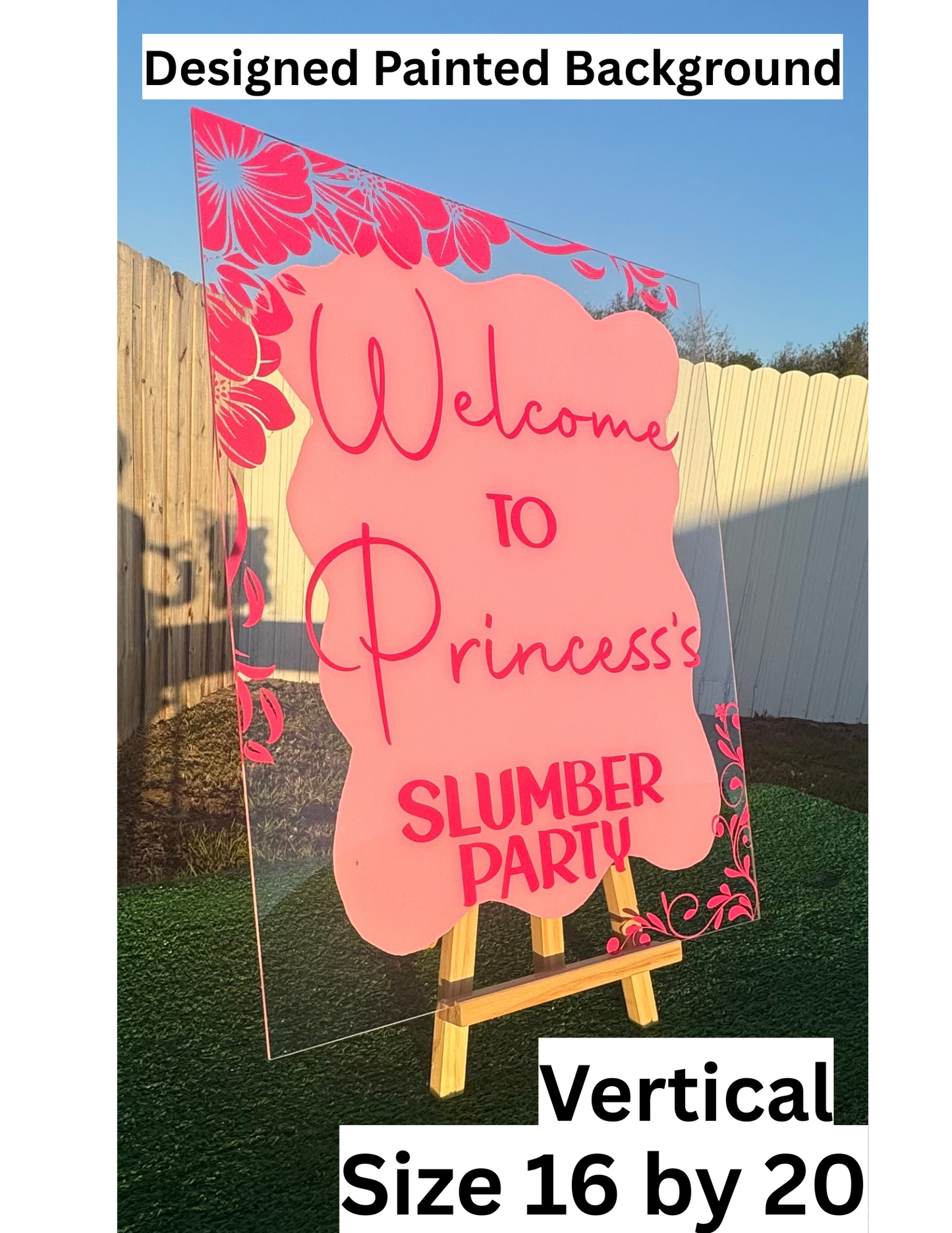 Acrylic Welcome Sign