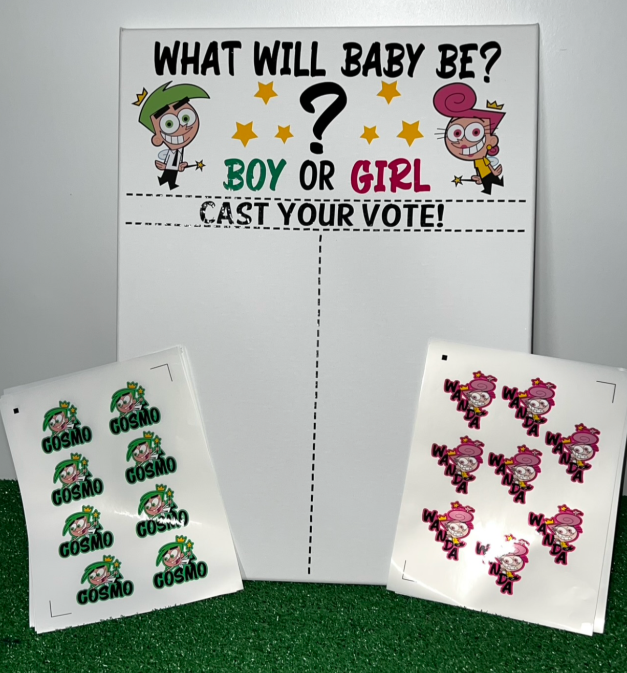 Gender Reveal Voting Board