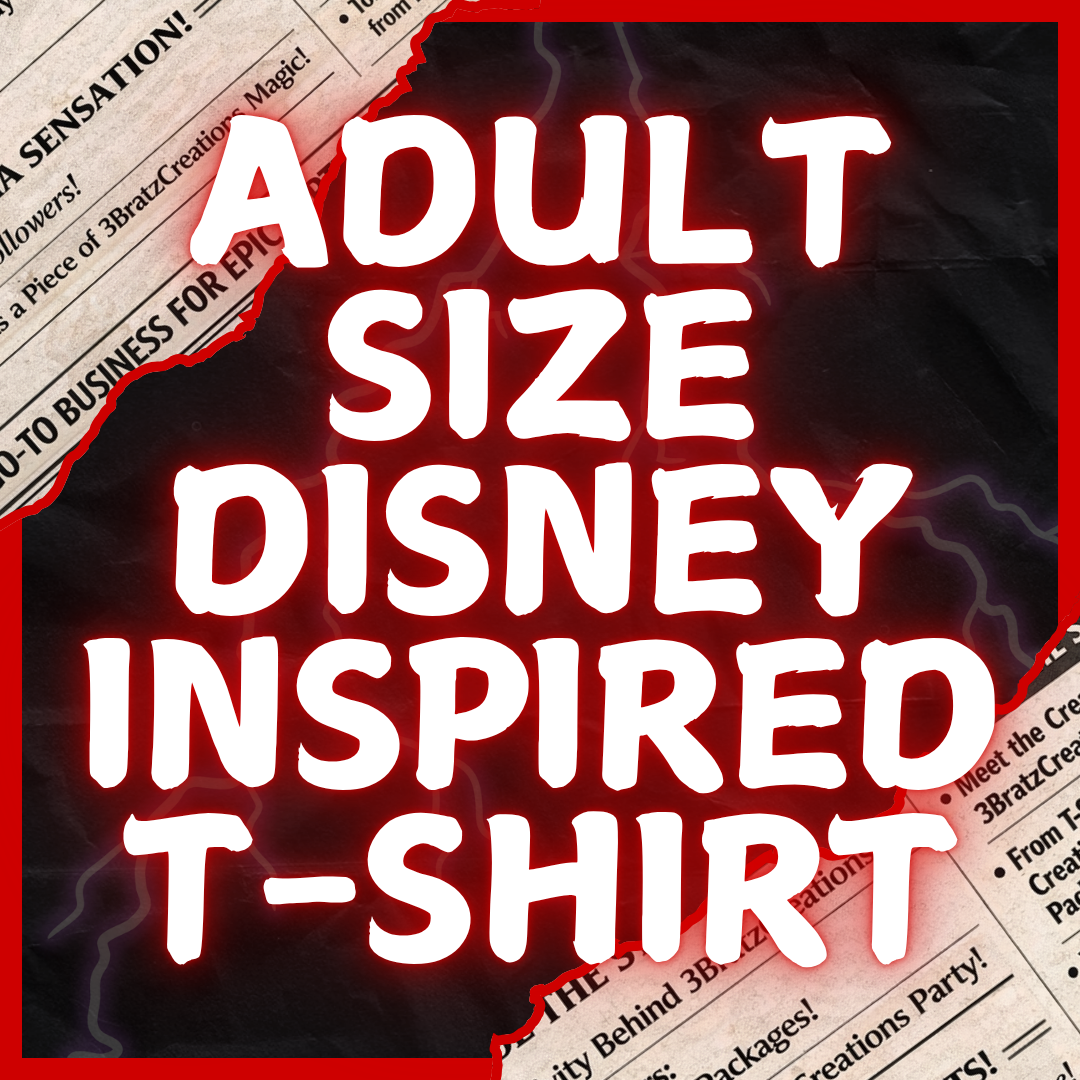 Adult Size Disney Theme Shirt