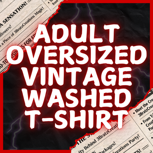 Adult Oversized Vintage Washed T-Shirts