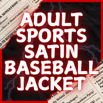 Adult Sports Satin Baseball Jackets