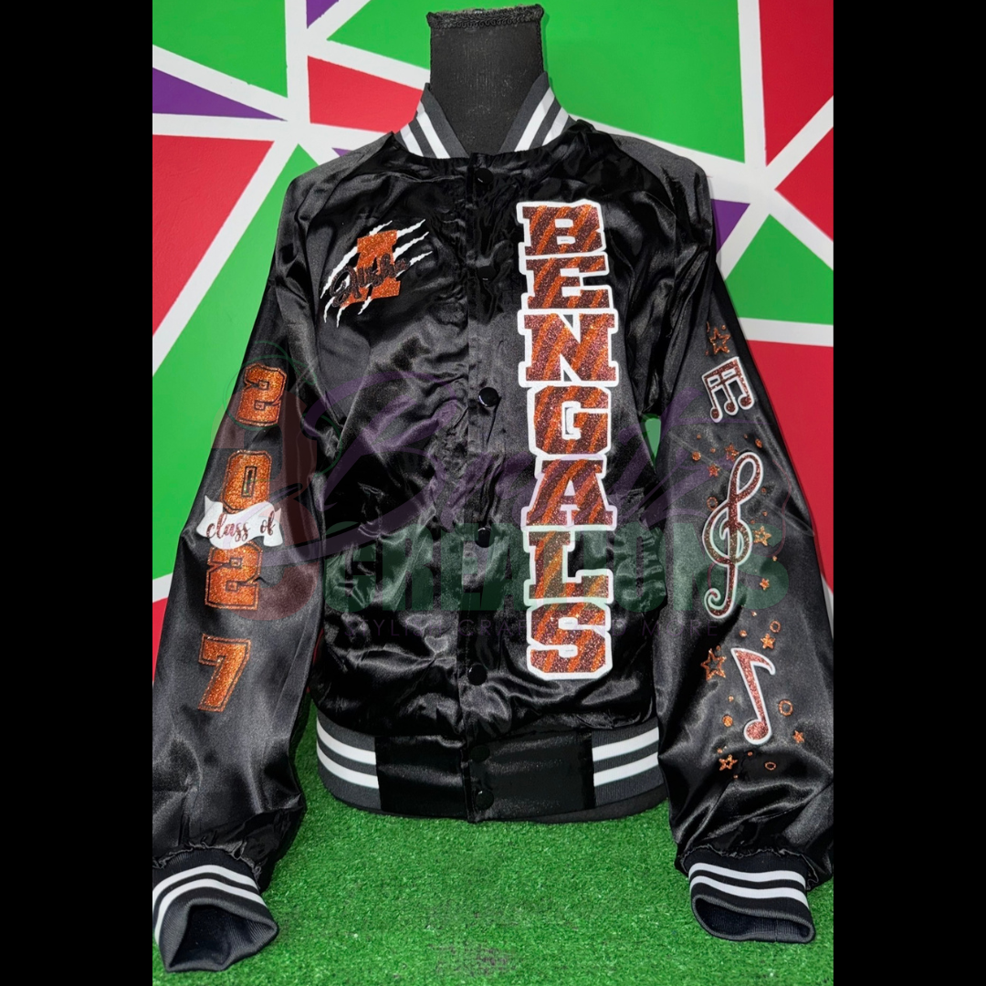 Adult Size Satin Baseball Jackets