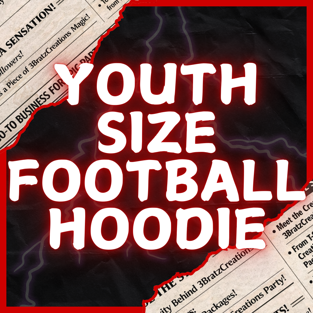 Youth Size Football Hoodie